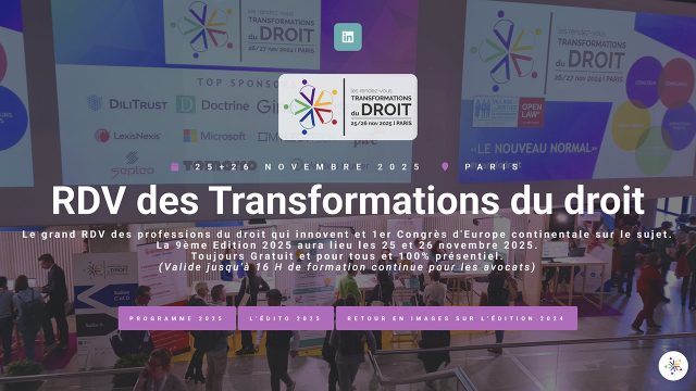 RDV des Transformations du Droit 2025